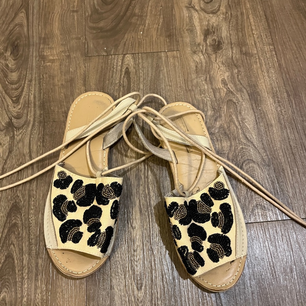 Lace up sandal